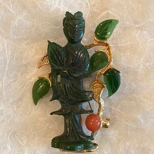 Jade Brooch